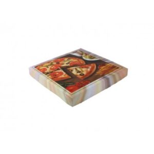 STANDART BASKILI KUTULAR - Geçmeli Standart Pizza Kutusu-A (100'lü Paket)