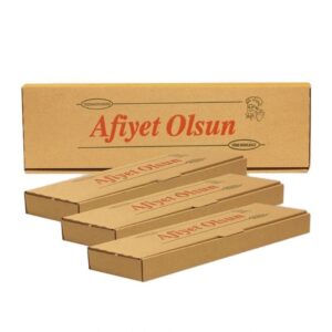 Baskılı Uzun Pide Kutusu
