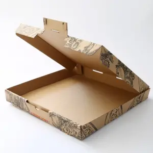 Baskılı Kapaklı Pizza Kutusu