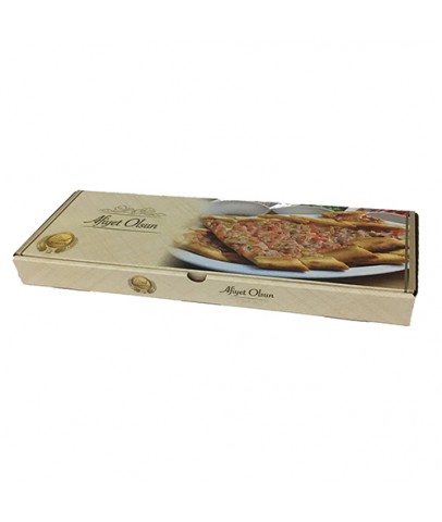 STANDART BASKILI KUTULAR - Sıvamalı Pide Kutusu (100 Adet)