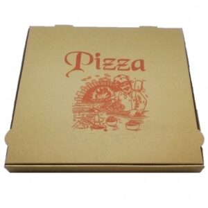 STANDART BASKILI KUTULAR - Sıvamalı Pizza Kutusu (100 Adet)